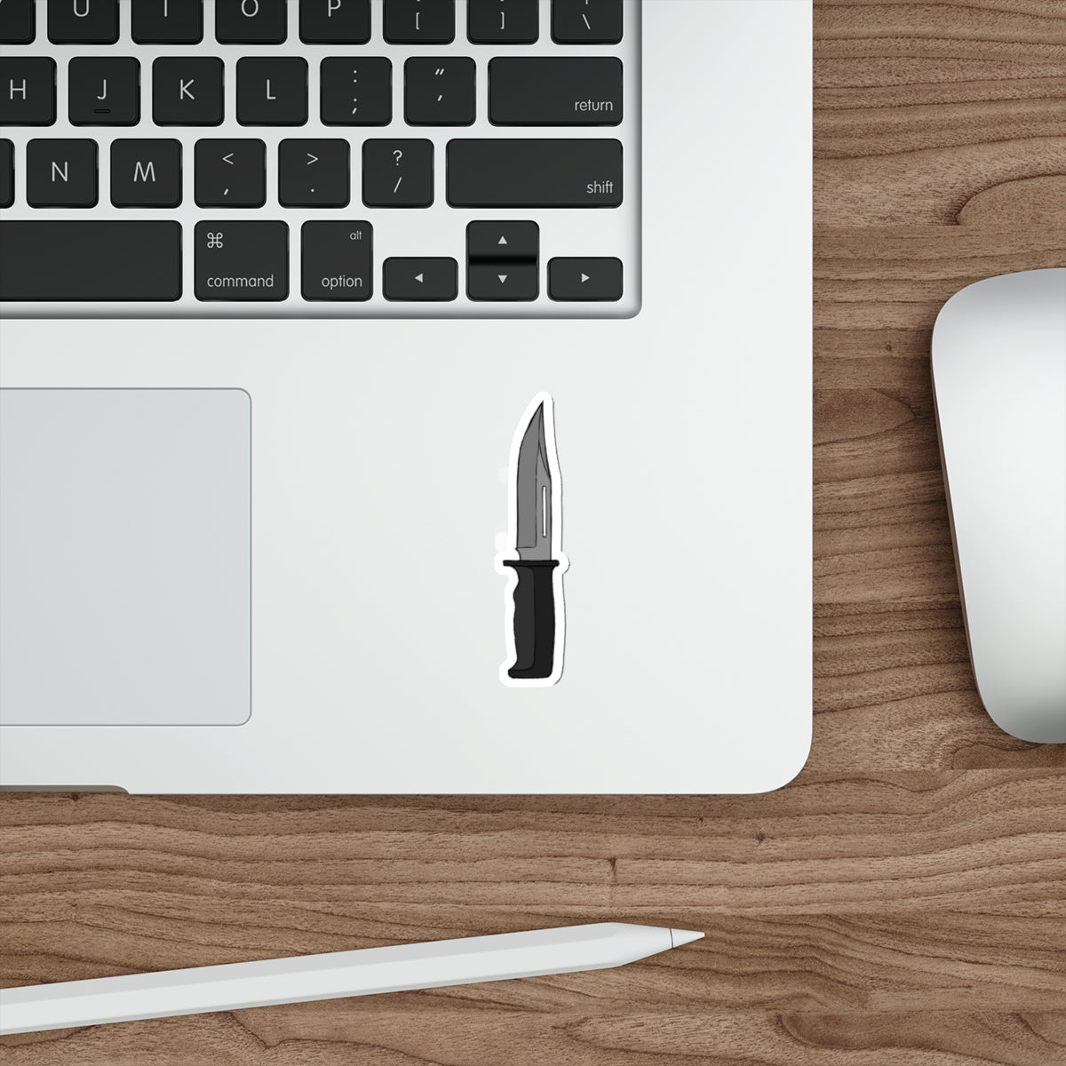Intruder knife sticker