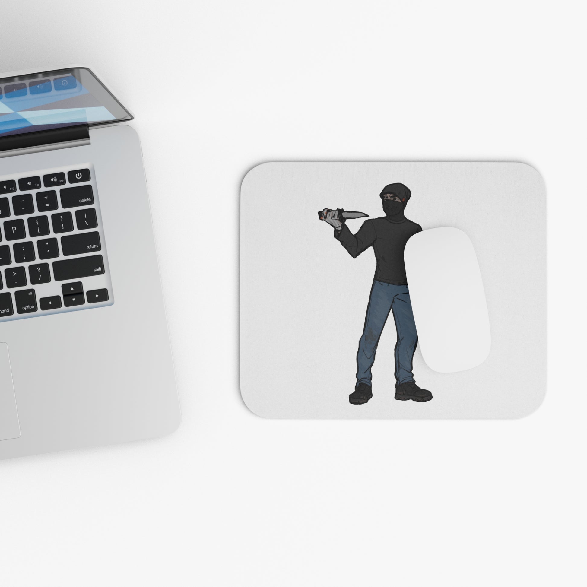 Intruder mouse pad