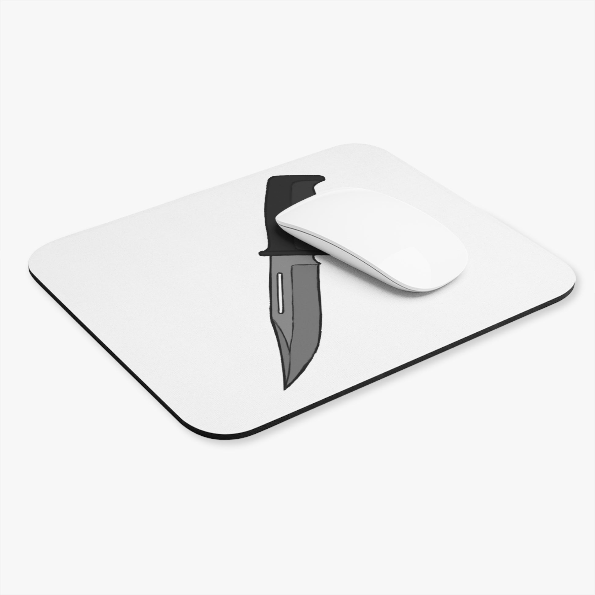 Intruder knife mouse pad