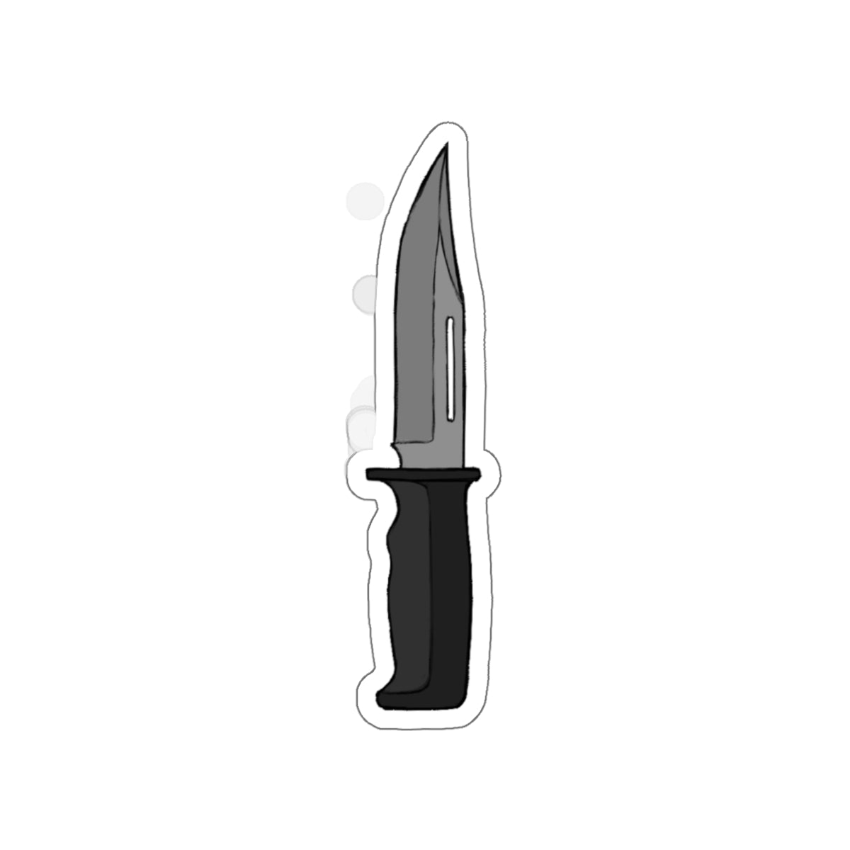 Intruder knife sticker