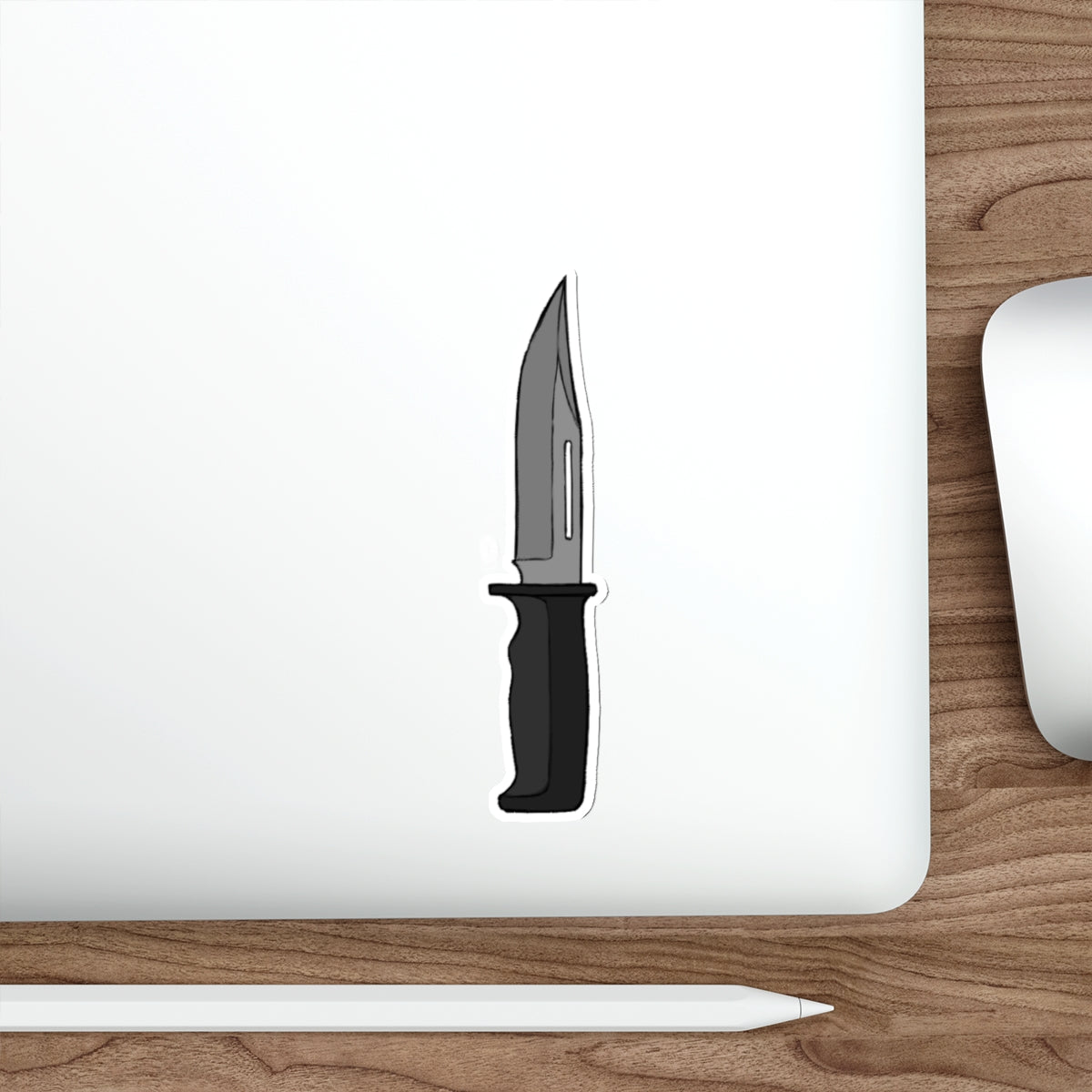 Intruder knife sticker