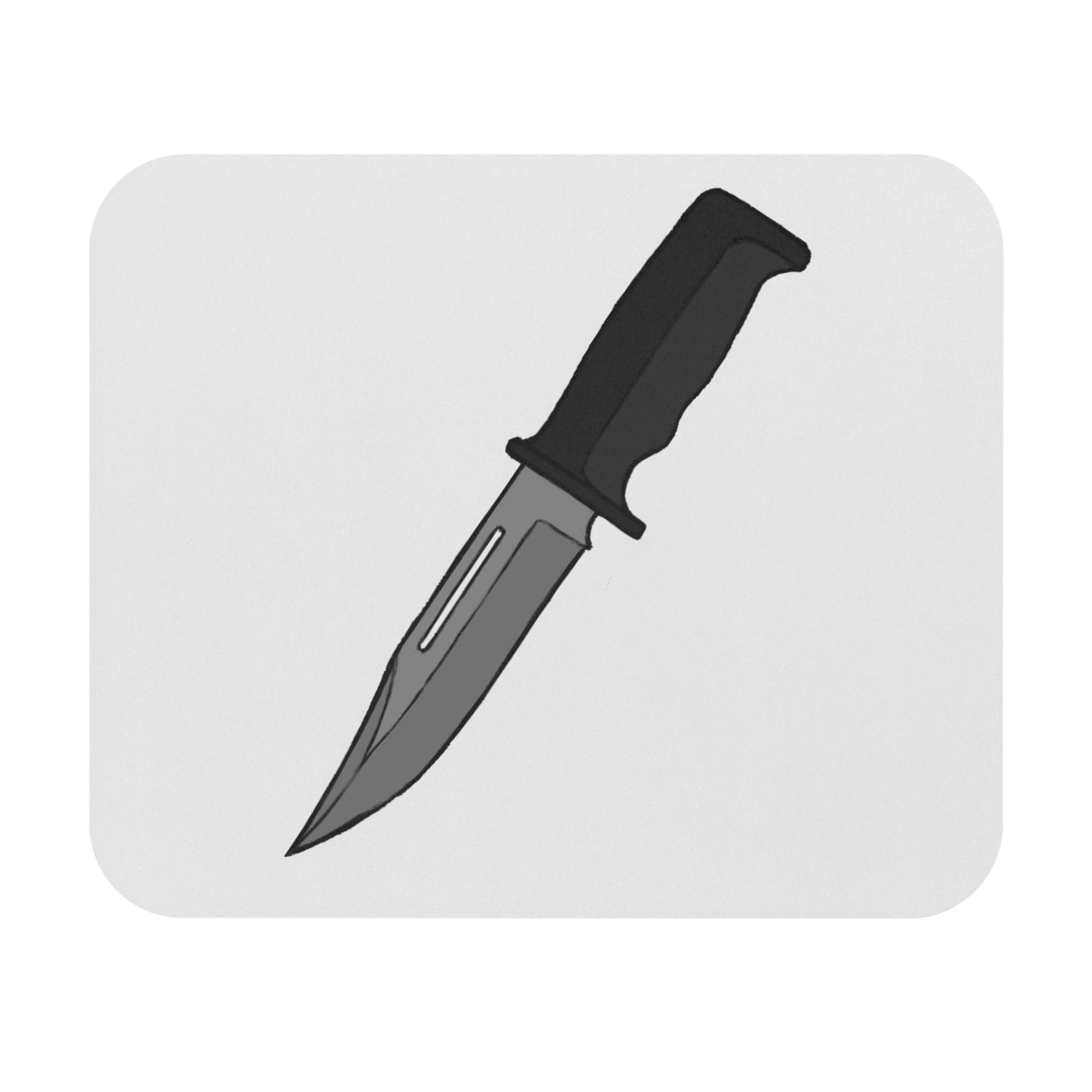 Intruder knife mouse pad